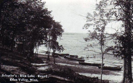 Schaefer's Rice Lake Resort, Eden Valley Minnesota, 1924