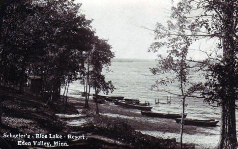 Schaefer's Rice Lake Resort, Eden Valley Minnesota, 1924