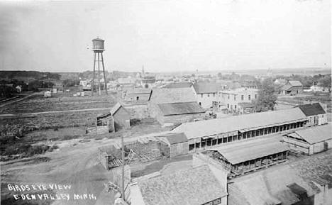 Birds eye view, Eden Valley Minnesota, 1910