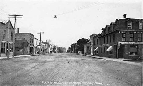 Main Street North, Eden Valley Minnesota, 1917