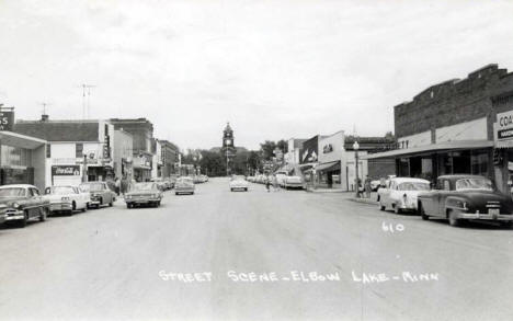 Street scene, Elbow Lake Minnesota, 1962