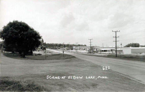 Street Scene, Elbow Lake Minnesota, 1950's