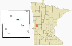 Location of Elbow Lake, Minnesota