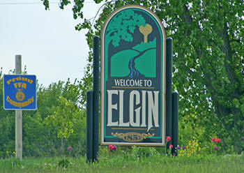 Elgin Minnesota Welcome Sign