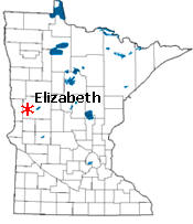 Location of Elizabeth Minnesota