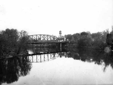 Bridge across the Mississippi at Elk River Minnesota, 1900