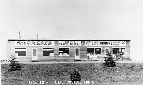 Businesses on Highway 10, Elk River Minnesota, 1950