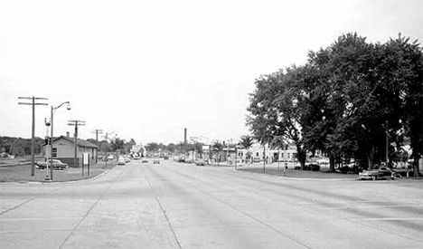 Street scene, Elk River Minnesota, 1956