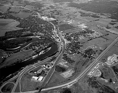 Aerial view, Elk River Minnesota, 1971