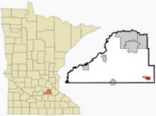 Location of Elko, Minnesota