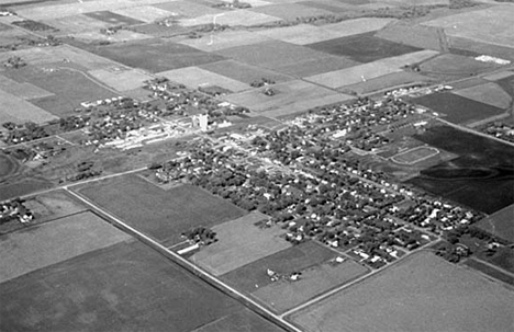 Aerial view, Elmore Minnesota, 1963
