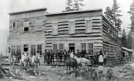 Pioneer Hotel building built by Robert Whiteside, Ely Minnesota, 1887