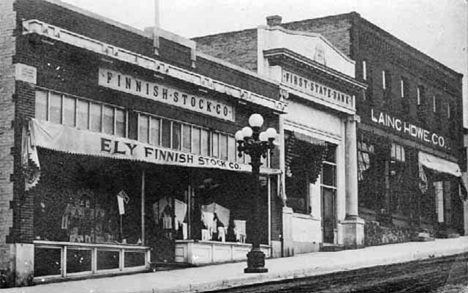 Stores, Ely Minnesota, 1915