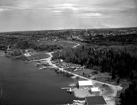 Aerial view of Ely Minnesota, 1950