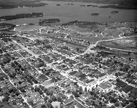 Aerial view of Ely Minnesota, 1950