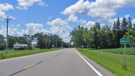 Entering Emmons Minnesota from the north, 2010