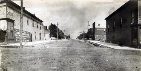 Street scene, Eveleth Minnesota, 1908