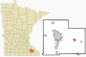 Location of Eyota, Minnesota