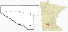 Location of Fairfax, Minnesota