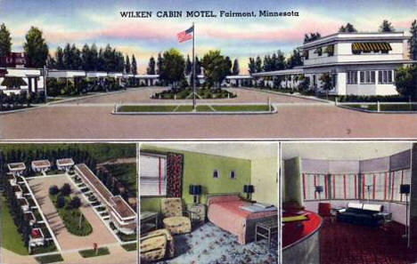 Wilken Cabin Motel, Fairmont Minnesota, 1940's