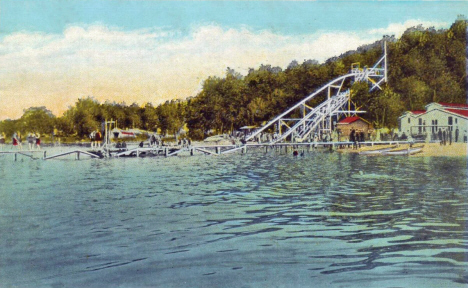 Bathing Beach, Interlaken Park, Fairmont Minnesota, 1930
