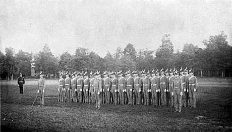 Flag Company C at Shattuck School, Faribault Minnesota, 1885