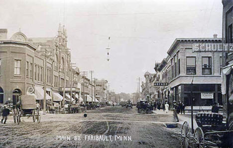Main Street, Faribault Minnesota, 1898