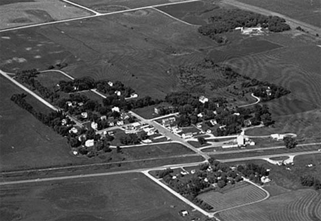 Aerial view, Farwell Minnesota, 1972
