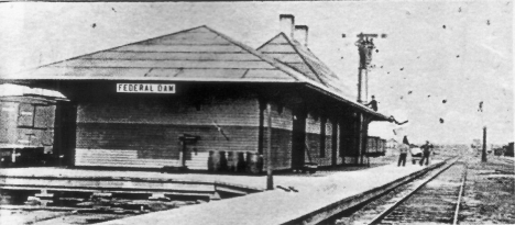 Soo Line Depot, Federal Dam Minnesota, 1912