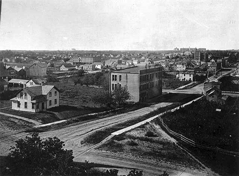 General view of Fergus Falls Minnesota, 1890