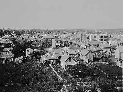 Bird's eye view of Fergus Falls Minnesota, 1900