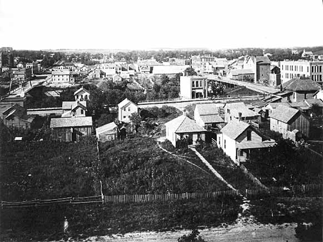 Bird's eye view of Fergus Falls Minnesota, 1900