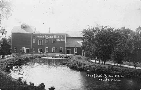 Elevator, Garfield Roller Mill, Fertile Minnesota, 1910