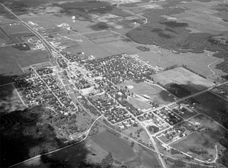 Aerial view, Fertile Minnesota, 1984