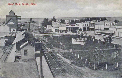 Band Park, Fertile Minnesota, 1910