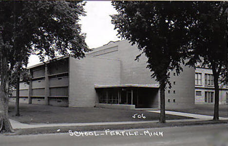 School, Fertile Minnesota, 1950's