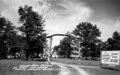 Grand View Resort, Fifty Lakes Minnesota, 1950's