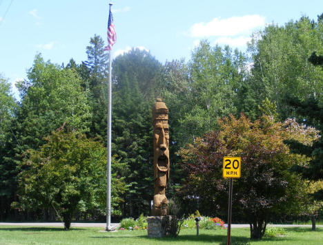 Statue of St. Urho, patron saint of Finland, in Finland Minnesota, 2007