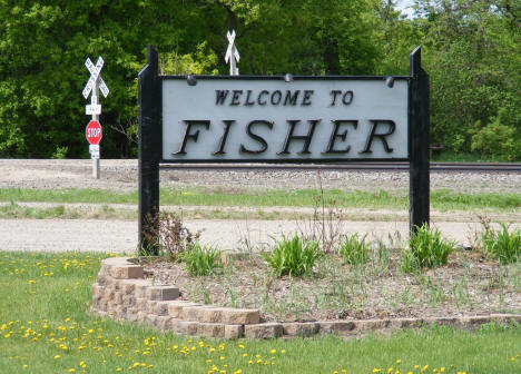 Welcome Sign, Fisher Minnesota, 2008