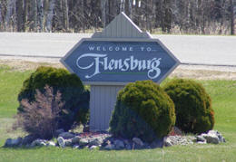 Flensburg Minnesota Welcome Sign