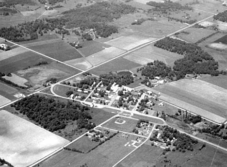 Aerial view, Flensburg Minnesota, 1988