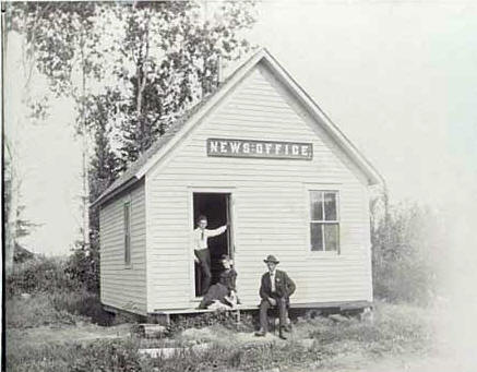 News Office, Floodwood Minnesota, 1904