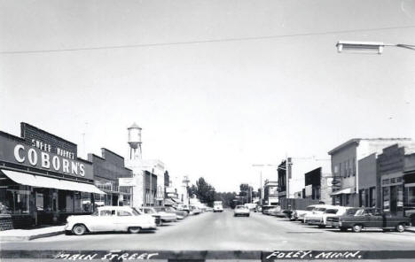 Street scene, Foley Minnesota, 1960's