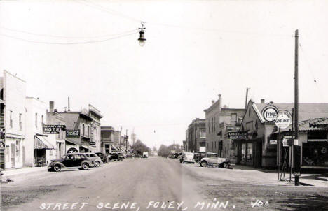 Street Scene, Foley Minnesota, 1930's?