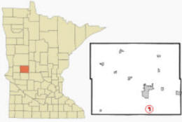 Location of Forada, Minnesota