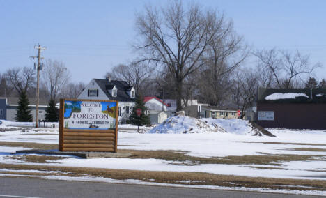 Street scene, Foreston Minnesota, 2009