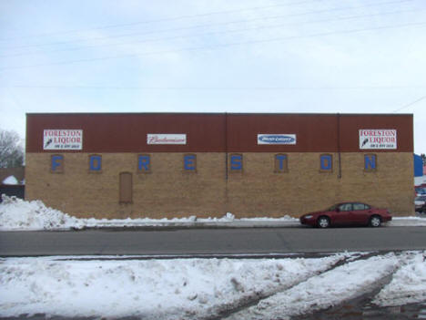 Side of Foreston Liquors, Foreston Minnesota, 2009