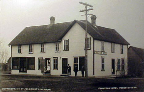 Foreston Hotel, Foreston Minnesota, 1912