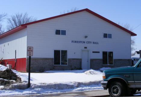 Foreston City Hall, Foreston Minnesota, 2009