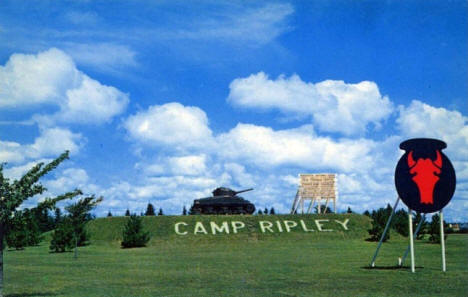 Entrance to Camp Ripley, Camp Ripley Minnesota, 1960's